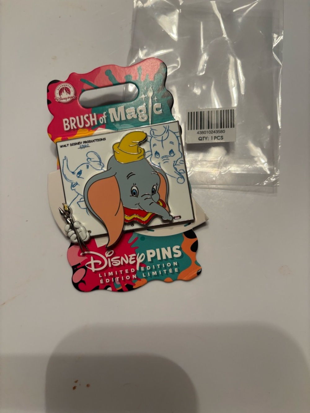Disney Dumbo Pin – Brush of Magic – Limited Edition Pin LE3750